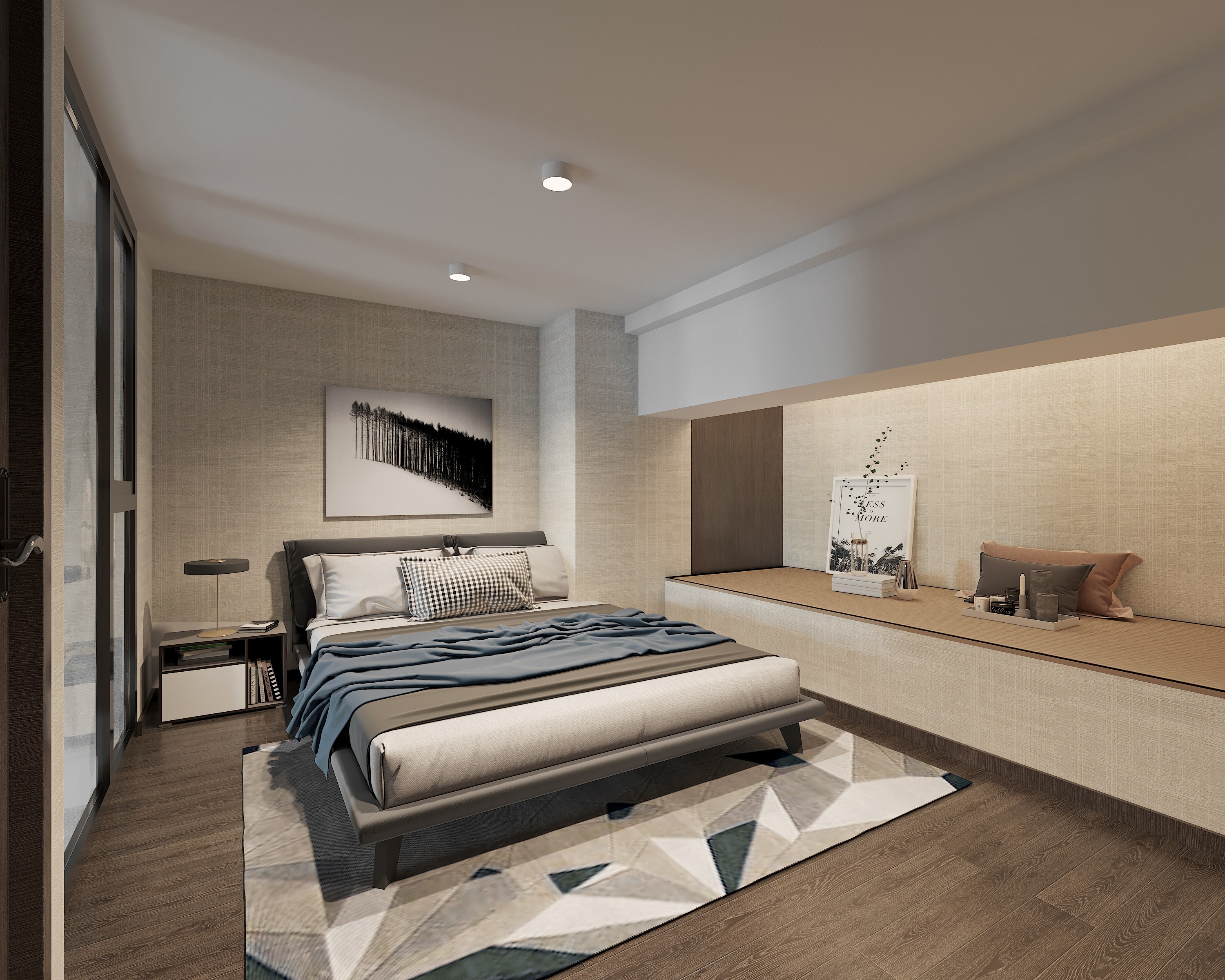 荆门万达华府160㎡法式loft